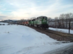BNSF 9219 SD60M into the sunset